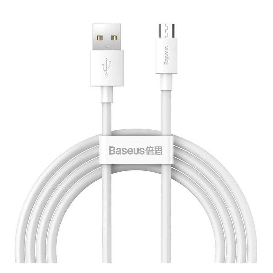 قیمت و خرید کابل تبدیل 1.5 متری USB به MicroUSB بیسوس Simple Wisdom TZCAMZJ-02 | یاس ارتباط