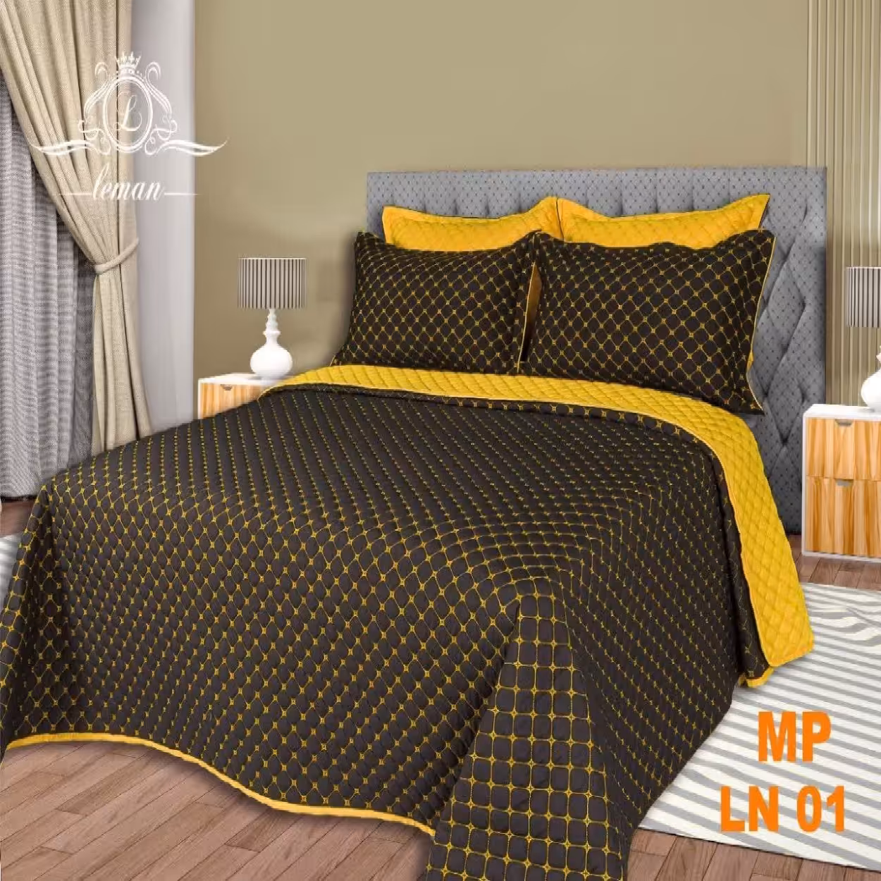 روتختی  بهاره (چهارفصل) مخمل لمان دونفره 6 تکه  