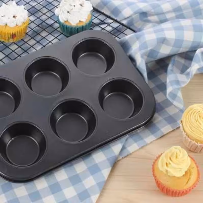 قالب کیک مافین 6عددی تفلن خارجی کیفیت عالی