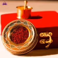 زعفران سرگل جعبه مخمل کادویی