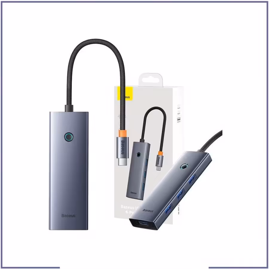 هاب 4 پورت تایپ سی بیسوس مدل BS-OH108 UltraJoy B0005280A813-03