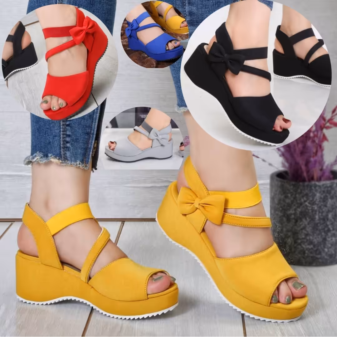 کفش مجلسی مدل بغل پاپیونی-کفش دخترانه -صندل زنانه-کفش تابستانی 