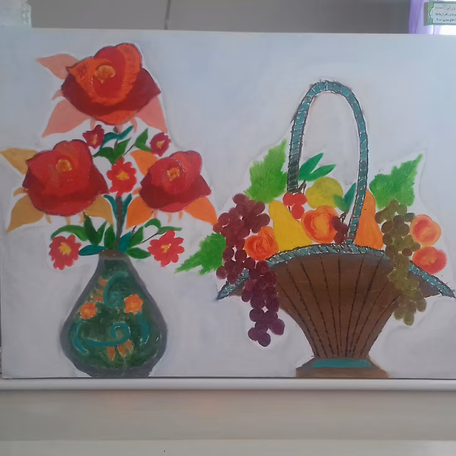 نقاشی رنگ روغن ، ترکیب رنگ روغن ورنگ آکرولیک نگاره زیبایی تقدیم نگاهتان میکنیم.