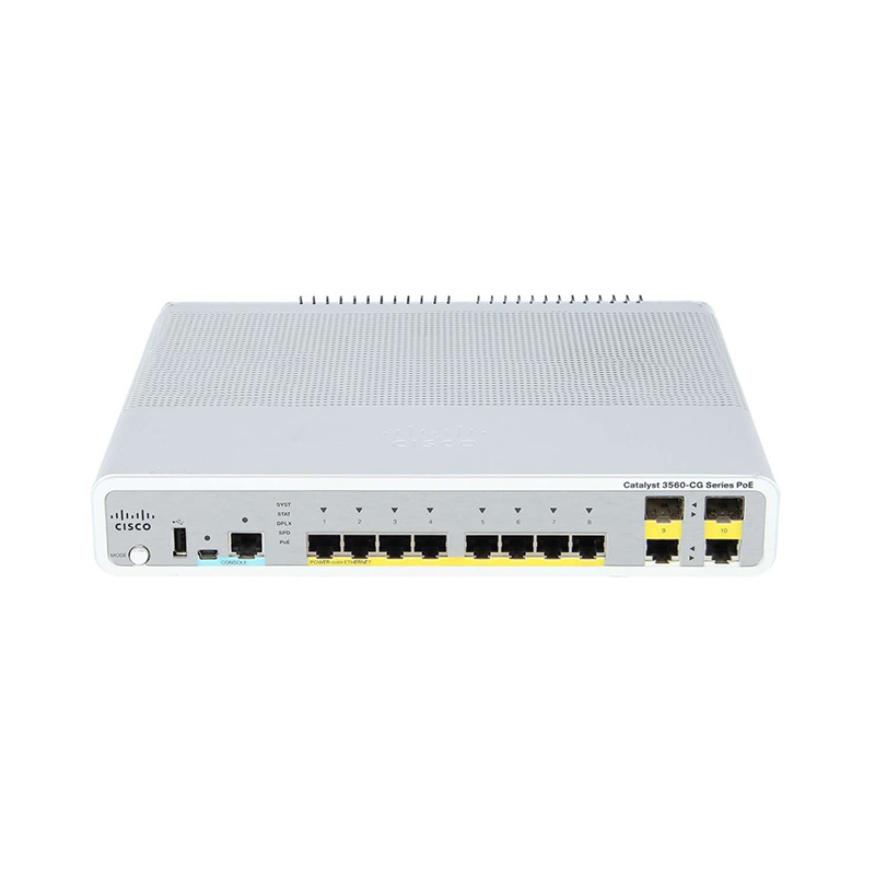 سوئیچ شبکه سیسکو 8 پورت مدل WS-C3560CG-8PC-S