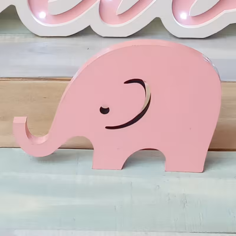 فیل چوبی دکوری