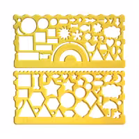 شابلون نقاشی دوقلو ژله ای DANCO - رنگ زرد