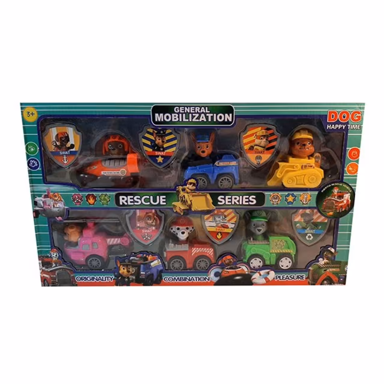 اسباب بازی مدل سگ های نگهبان مجموعه 12 عددی