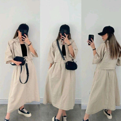 کت ودامن لنین نچرال درجه یک