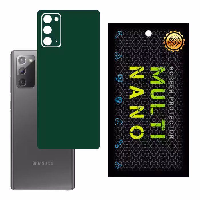 برچسب پوششی MultiNano مدل X-F1M-Green برای پشت موبایل سامسونگ  Note 20