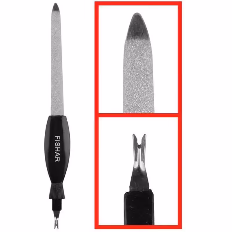 سوهان ناخن گوشه گیر دو‌طرفه - Titanium FISHAR
