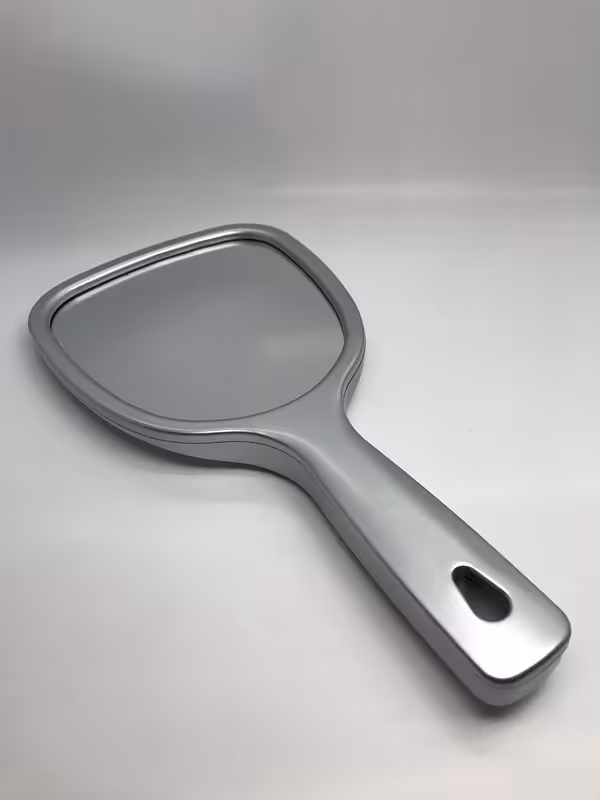 آینه دستی دو طرفه نقره ای