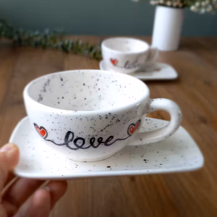 لته خوری کد 603 سرامیکی نقاشی زیرلعابی 