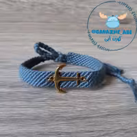 دستبند دوستی طرح مکس با لنگر طلایی