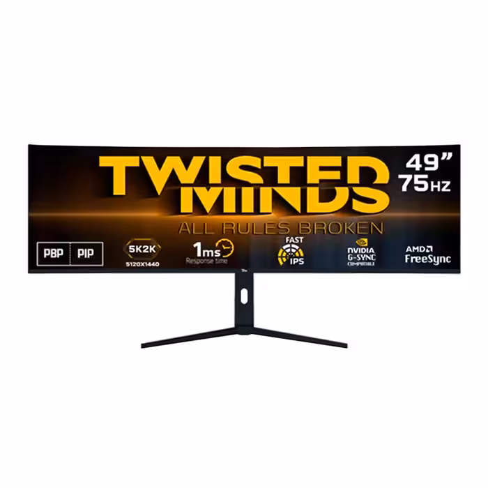 قیمت و خرید مانیتور خمیده گیمینگ 49 اینچ تویستد مایندز مدل TM492K75IPS | یاس ارتباط