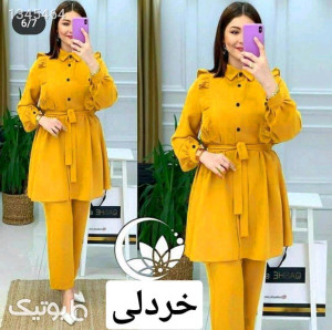 مانتو شلوار زنانه ابروبادی مدل دریا رنگ رابپرسید