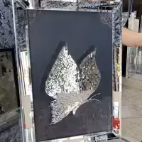 تابلو  پروانه آینه ای 70در50