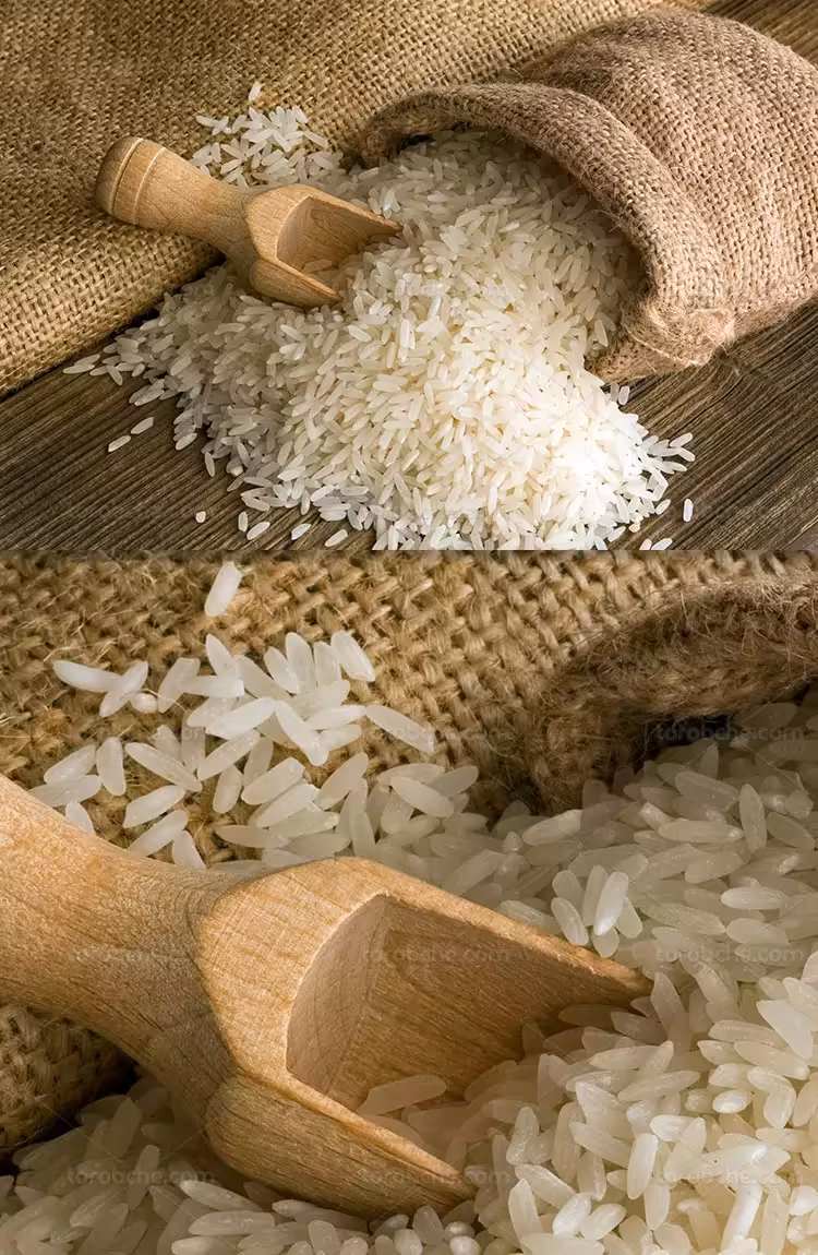 عکس برنج با کیسه کنفی | گرافیک با طعم تربچه
