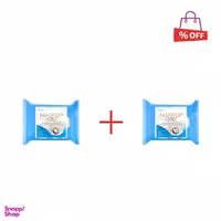 دستمال مرطوب میکاپ رز (Makeup Roz) مدل شیر نارگیل بسته 25 عددی مجموعه 2 عددی