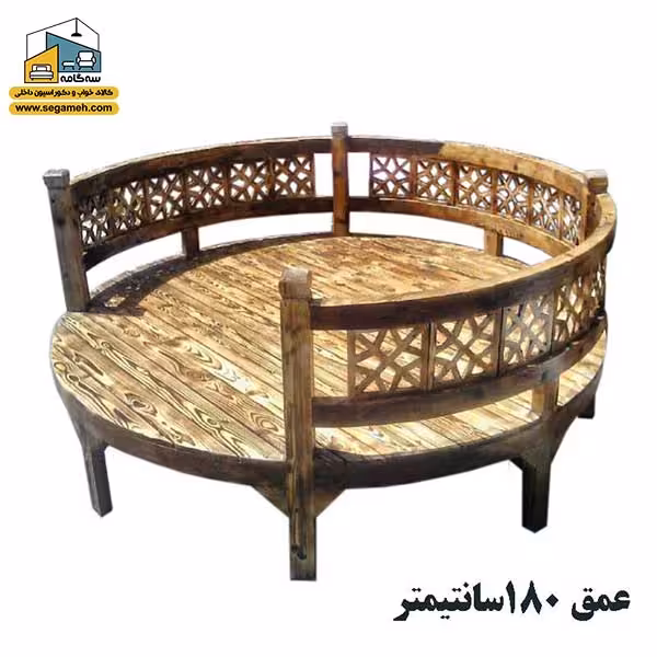 تخت سنتی گرد مدل CSP14 - فروشگاه سه گامه