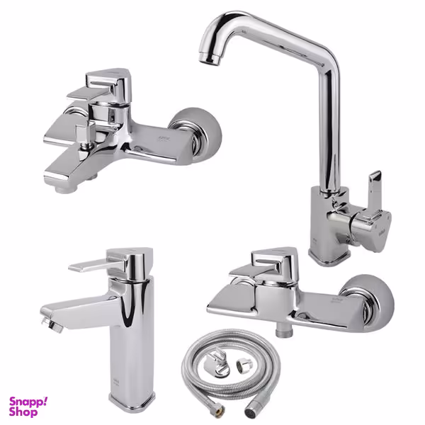 ست شیرآلات کسری مدل مهتاب مجموعه 5 عددی