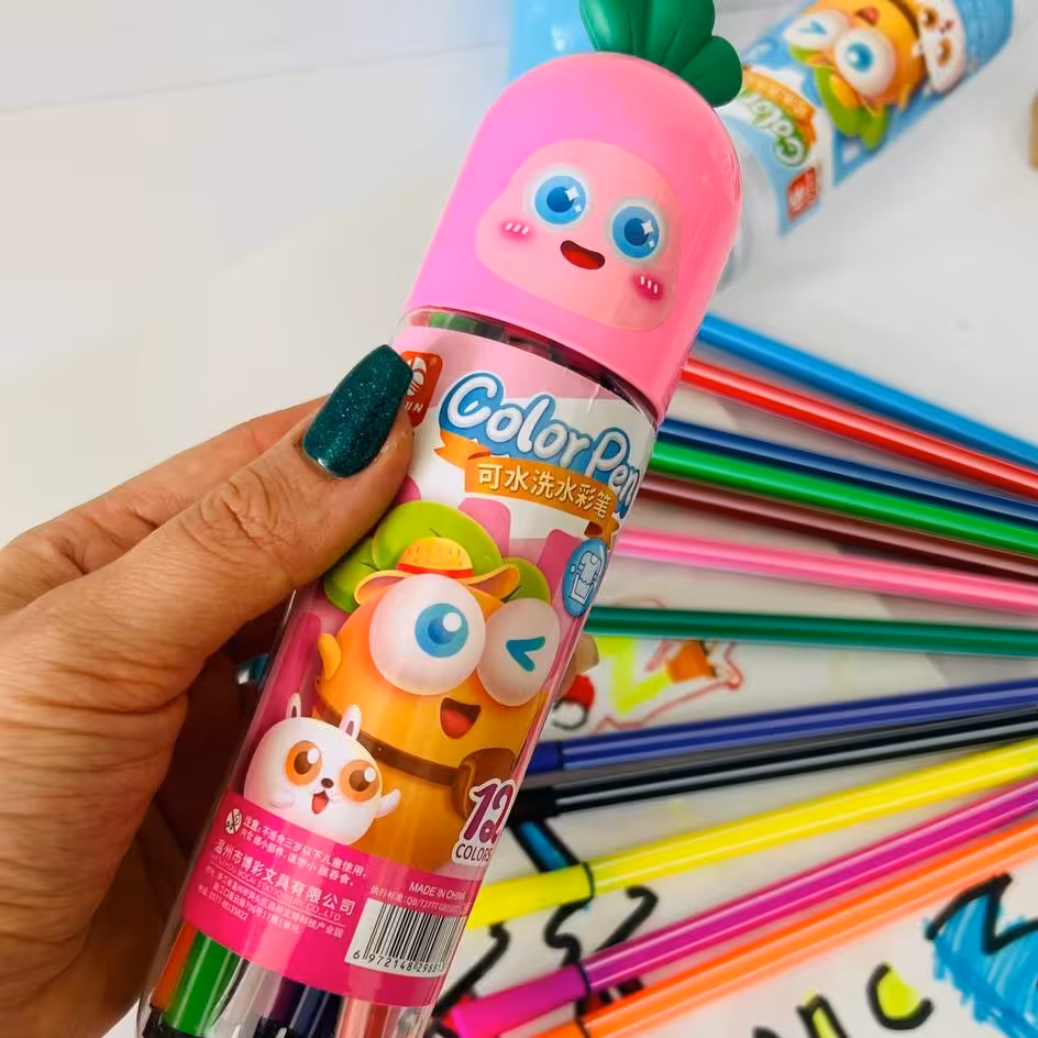 ماژیک نقاشی 12رنگ طرح هویج
