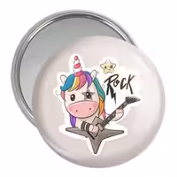 آینه جیبی خندالو طرح اسب تک شاخ یونیکورن کد 3835