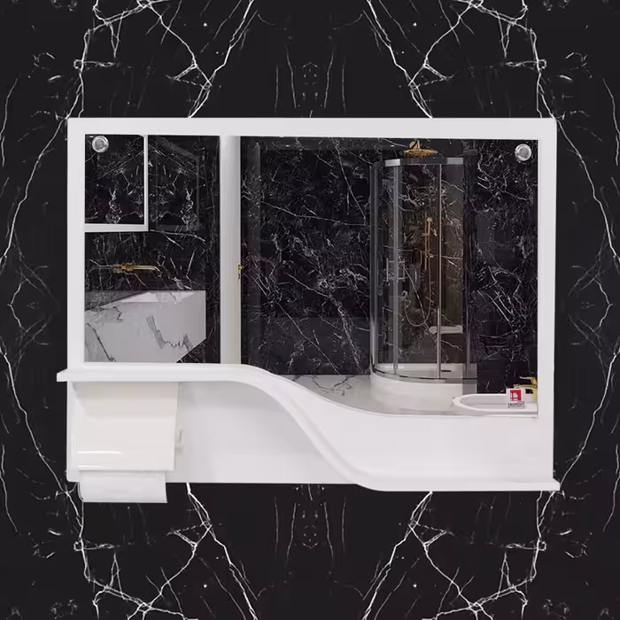 آینه باکس پی وی سی و  abs   طرح h2