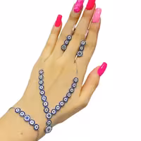 نیم ست نقره اعیانی عیار 925 شیک و خاص  ترک عینا طلا 