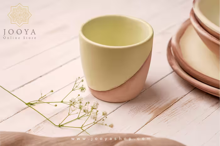 لیوان سرامیکی سبز روشن