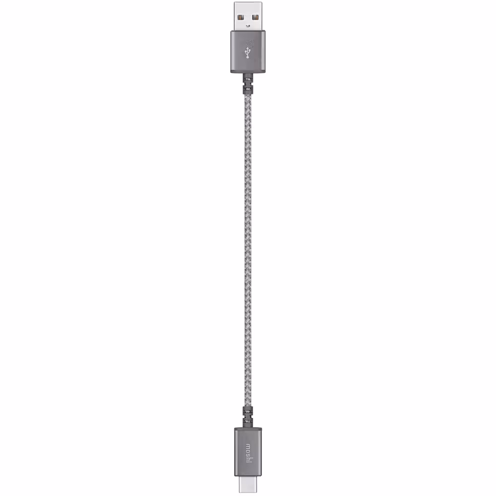 کابل MOSHI موشی تبدیل USB-C به USB-A مدل Integra طول 25 سانتیمتر خاکستری - Hiapple.ir