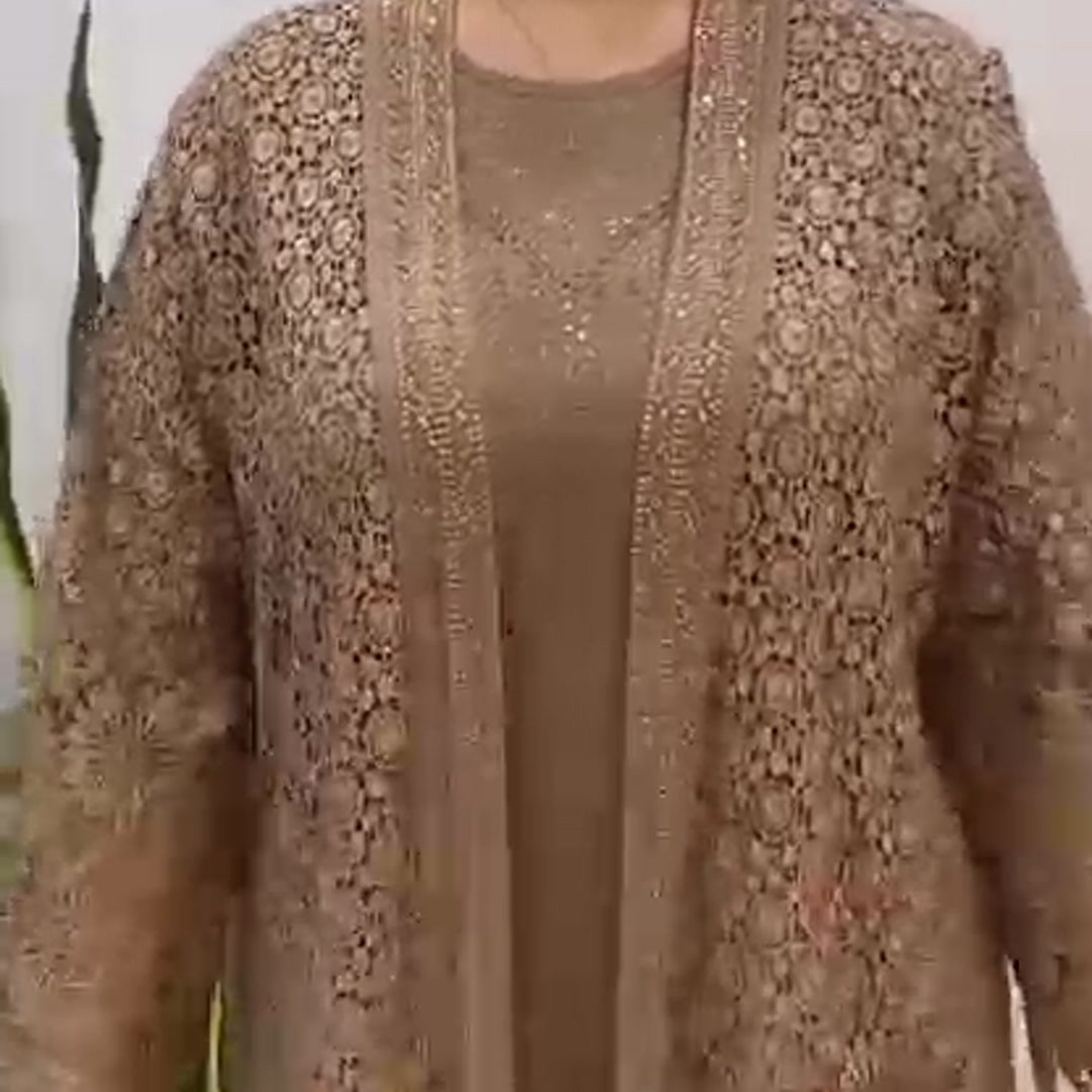 لباس مجلسی گیپور دوتکه