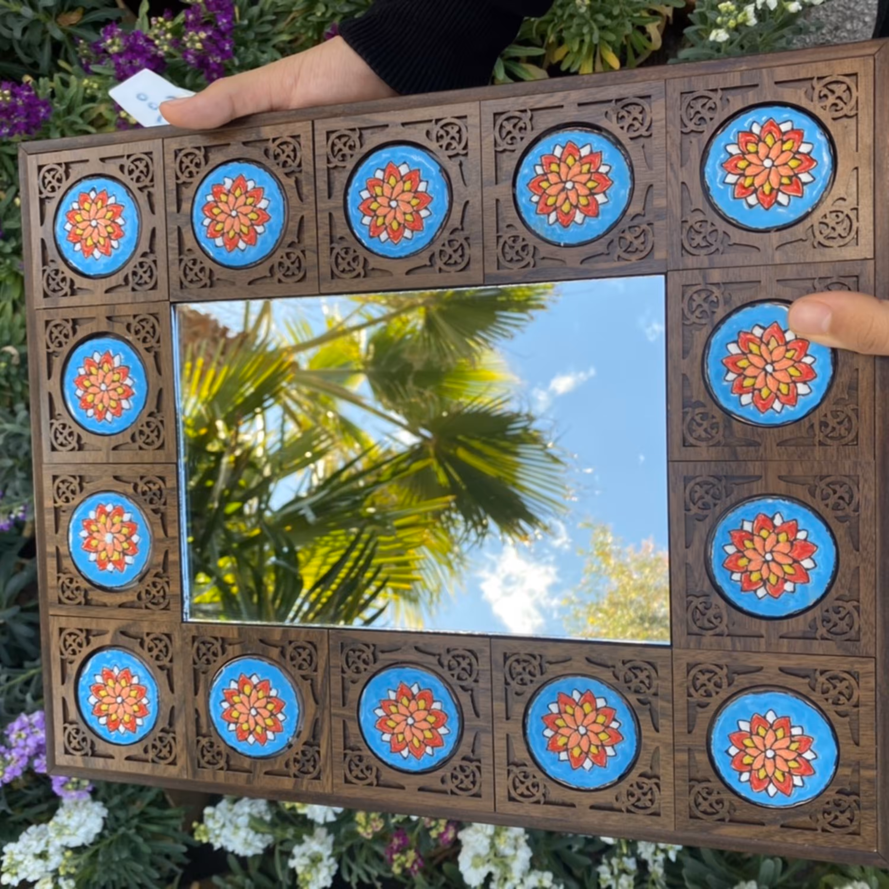 آینه زیبای میناکاری