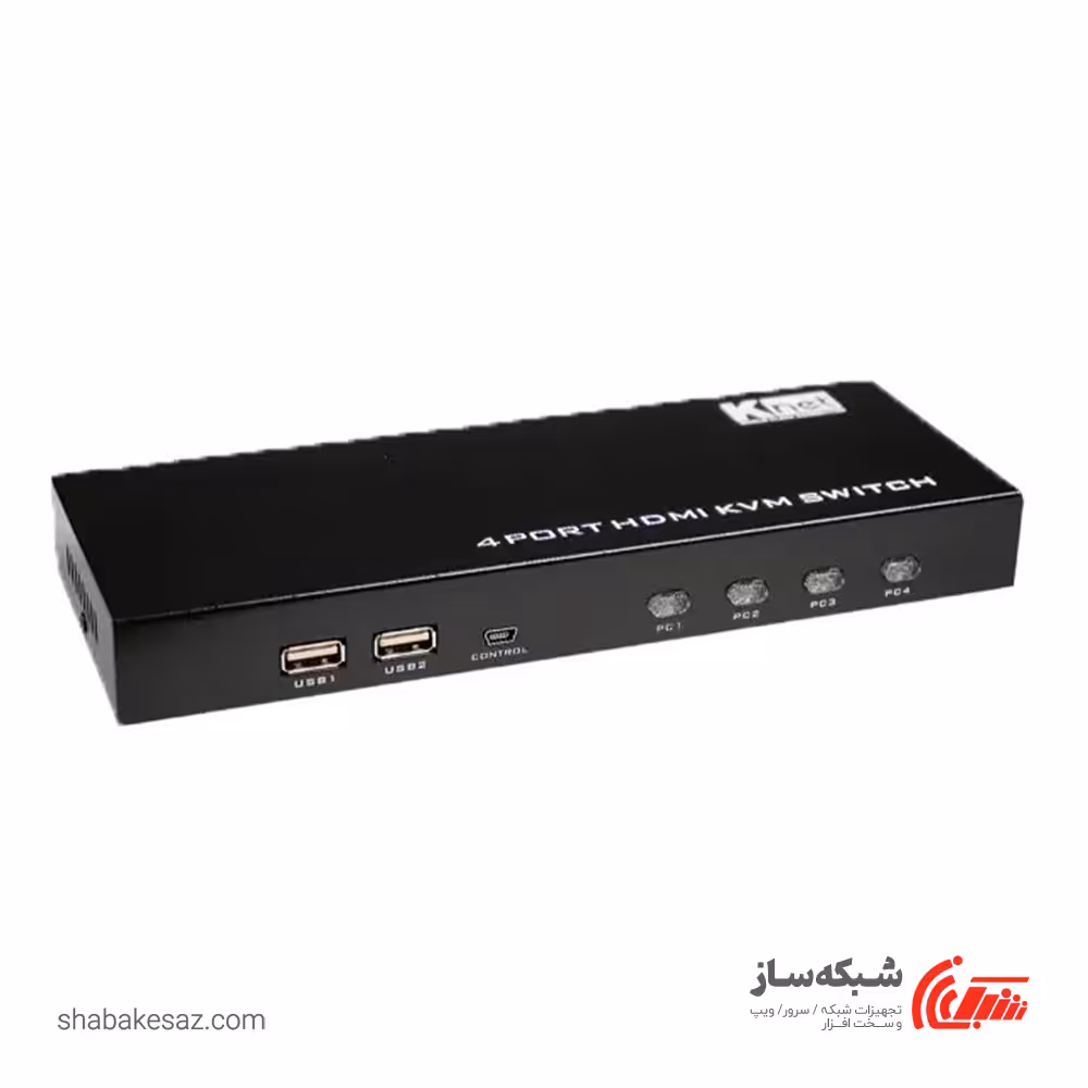 قیمت و خرید کی وی ام سوئیچ HDMI کی نت K-NET K-SWKH404 - شبکه ساز