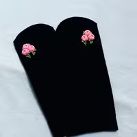 جوراب گلدوزی با دست طرح 113