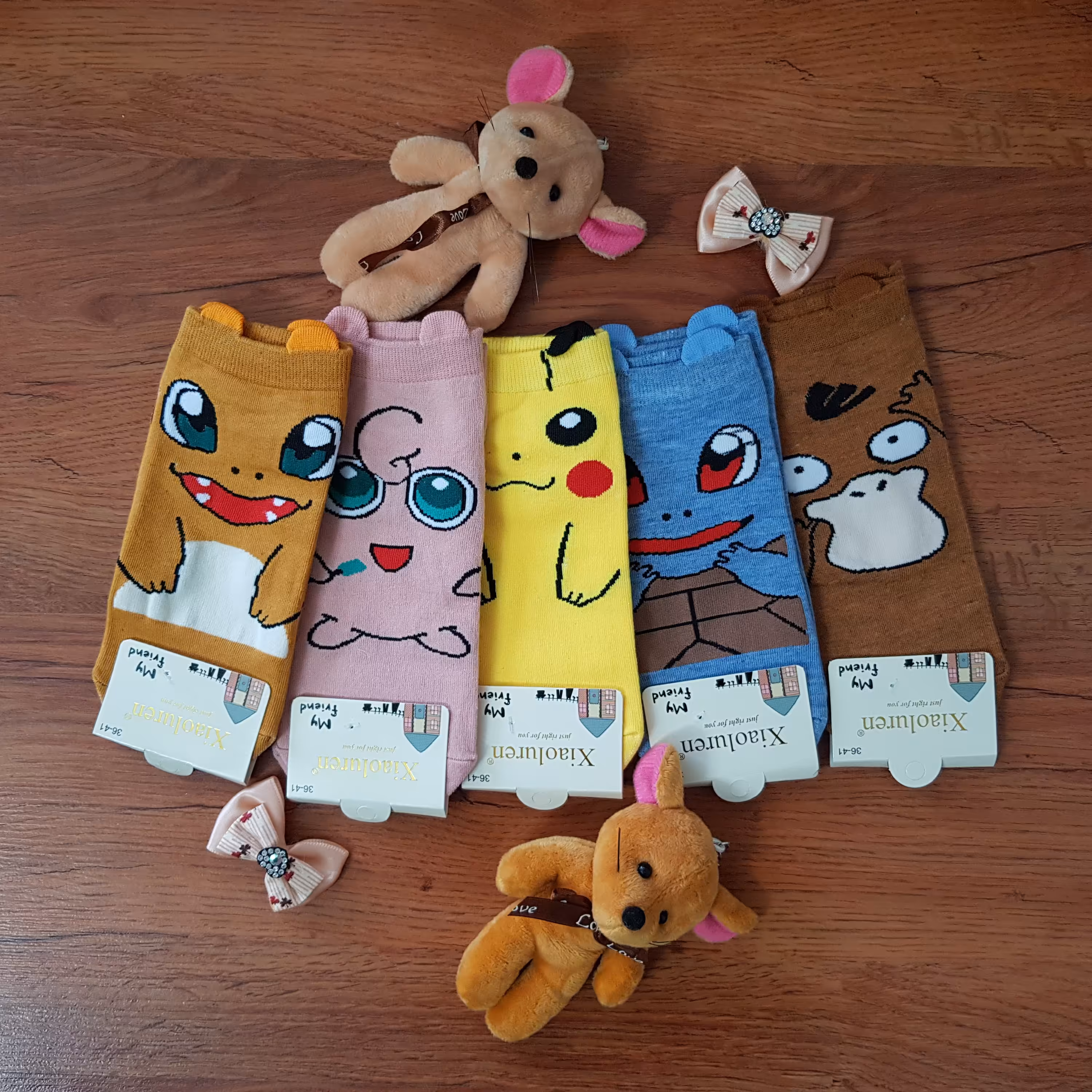 جوراب فانتزی عروسکی گوشدار(وارداتی)