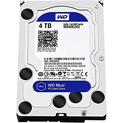 هارد اینترنال وسترن دیجیتال مدل Blue WD40EZRZ ظرفیت 4TBWD Blue 4TB Desktop Hard Disk Drive - 5400 RPM SATA 6Gb/s 64MB Cache 35 Inch - WD40EZRZ
