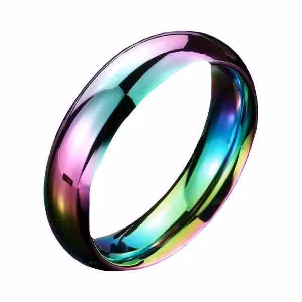 انگشتر زنانه مدل هلوگرامی استیل کد RQ9