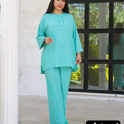 مانتو شلوار زنانه ابروبادی مدل نازلی