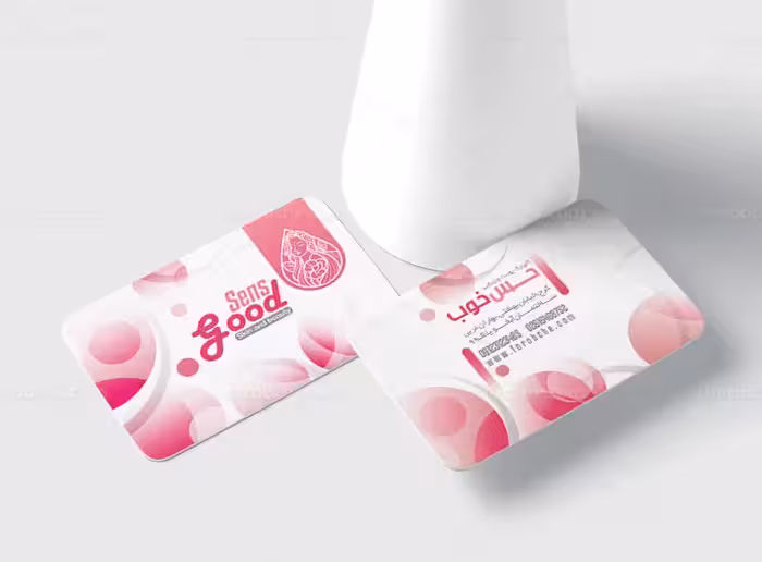 کارت ویزیت کلینیک پوست و مو | گرافیک با طعم تربچه