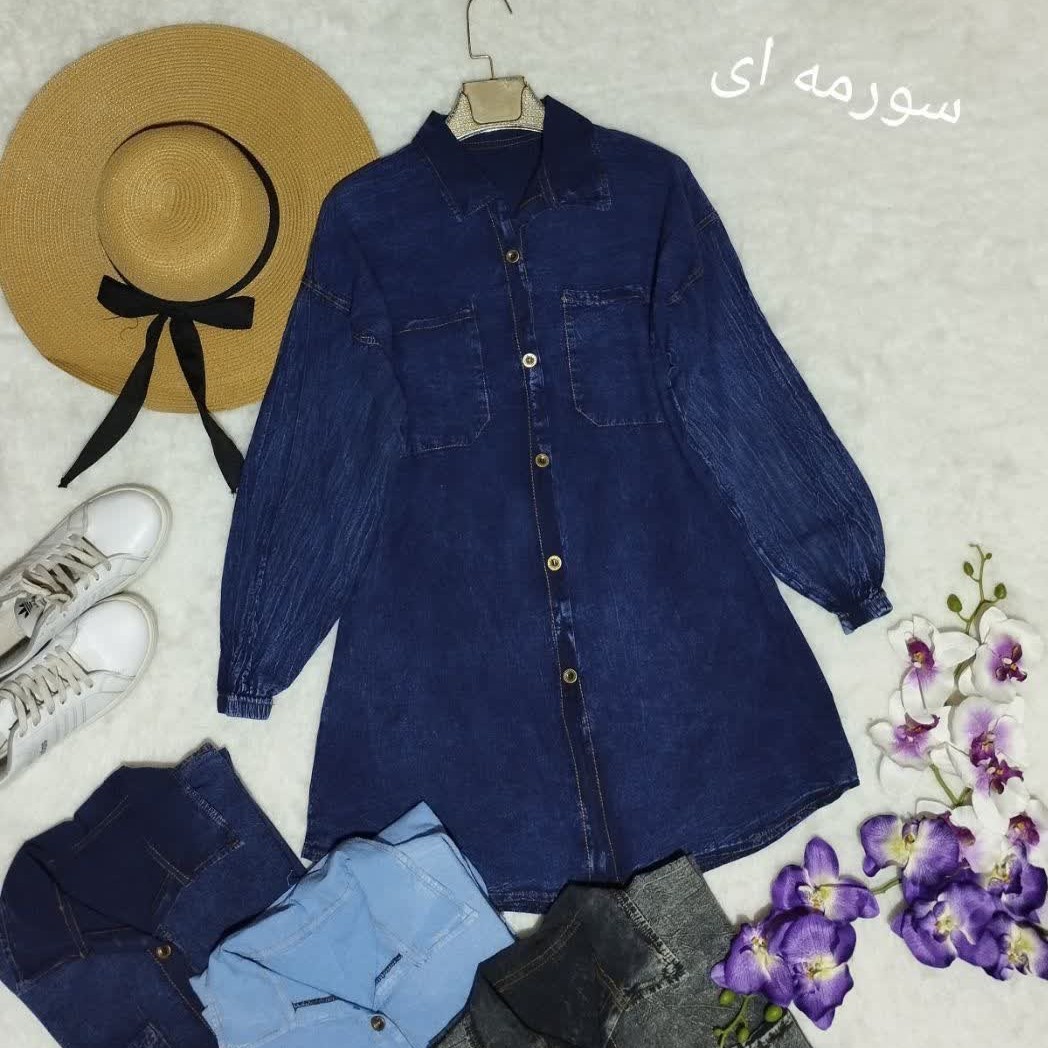 مانتو زنانه طرح لی کاغذی