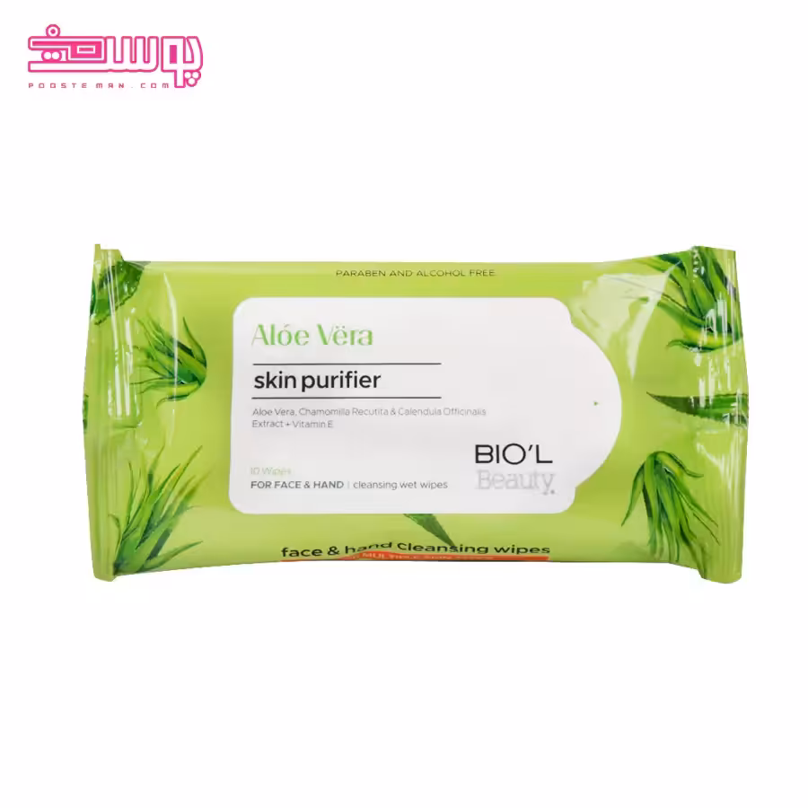دستمال مرطوب آلوئه ورا بیول 10 عددی
