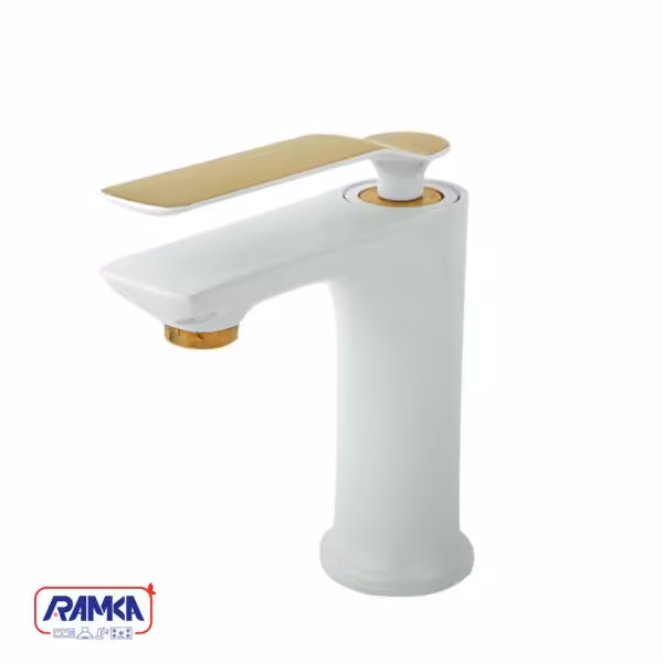 شیر روشویی راسان مدل آوات شیری طلایی