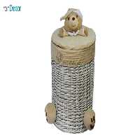 سبد عروسکی درب دار رومنس طرح خرس