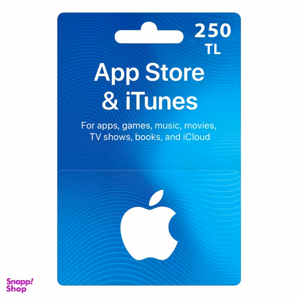 گیفت کارت 250 لیر اپل استور