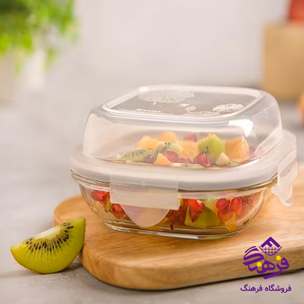 ظرف شیشه ای 520 میلی لیتر لیمون