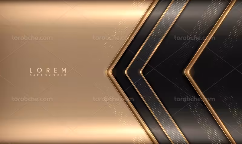 وکتور بکگراند لوکس طلایی و مشکی | گرافیک با طعم تربچه