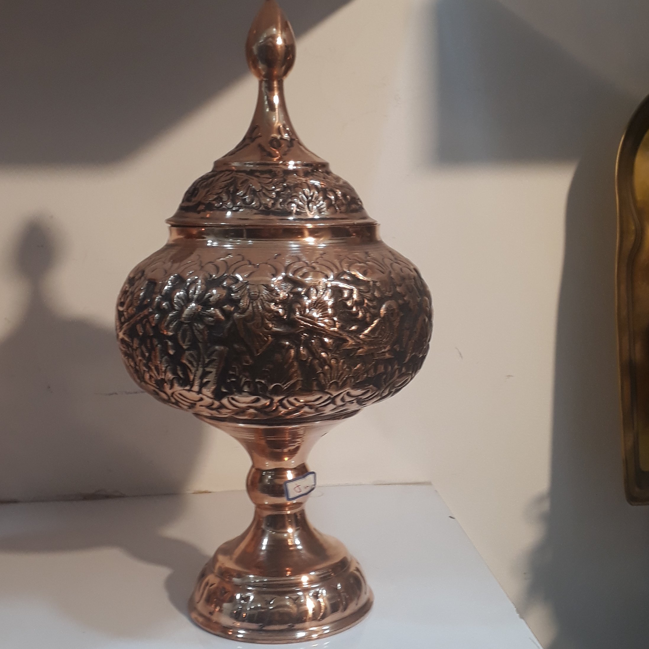 گزخوری وشگلات خوری مسی قلمکارسایز1