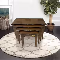 میز پذیرایی عسلی 4 تایی( چوب  روس )