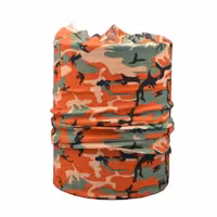 اسکارف و دستمال سر و گردن مدل 11098 چریکی نارنجی