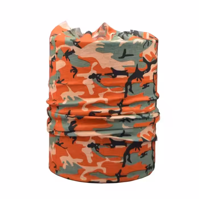 اسکارف و دستمال سر و گردن مدل 11098 چریکی نارنجی